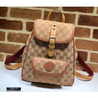 Gucci Children's GG Backpack Bag 630818 Beige Canvas 2020