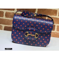 Gucci 1955 Horsebit Shoulder Bag 602204 Polka Dot 2020