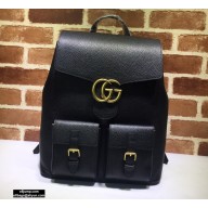 Gucci GG Marmont Leather Backpack Bag 429007 Black