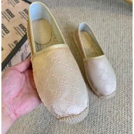 Gucci GG Espadrilles Satin Gold 2020