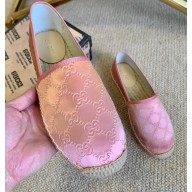 Gucci GG Espadrilles Satin Pink 2020