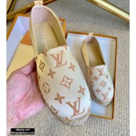 Louis Vuitton Monogram Starboard Flat Espadrilles Satin Gold 2020