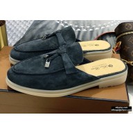 Loro Piana Suede Babouche Charms Walk Moccasin 06