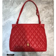 Balenciaga Quilting B. Large Shoulder Bag Red