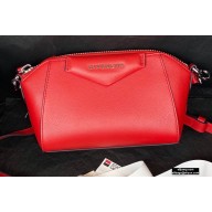 Givenchy Nano Antigona Bag in Grained Leather Red 2020