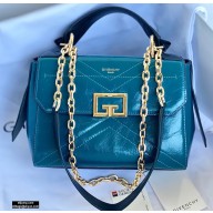 Givenchy ID Small Bag in Aged Leather Blue 2020