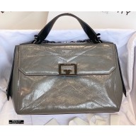 Givenchy ID Medium Bag in Aged Leather Gray 2020