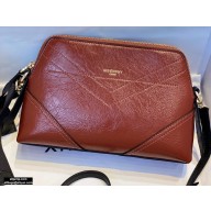 Givenchy ID Xbody Shoulder Bag in Crackling Leather Brick Red 2020