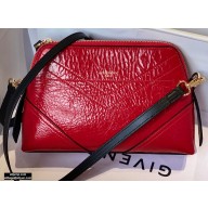 Givenchy ID Xbody Shoulder Bag in Crackling Leather Red 2020