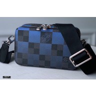 Louis Vuitton Alpha Wearable Wallet N60414 Blue Damier Graphite Giant Canvas 2020