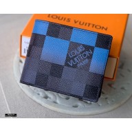 Louis Vuitton Multiple Wallet Damier Graphite Giant Canvas N40414 Blue 2020