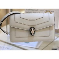Bvlgari Serpenti Forever Crossbody ‎Bag 22.5cm White