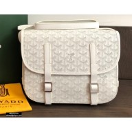 Goyard Belvedere MM Messenger Bag White