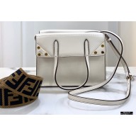 Fendi Flip Small Tote Bag White