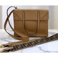 Fendi Flip Regular Medium Tote Bag Light Brown