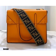 Fendi Flip Regular Medium Tote Bag Orange