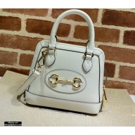Gucci Horsebit 1955 Mini Top Handle Bag 640716 Leather White 2020