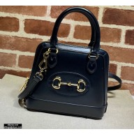 Gucci Horsebit 1955 Mini Top Handle Bag 640716 Leather Black 2020