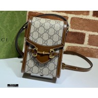Gucci Horsebit 1955 Mini Bag 625615 GG Canvas Coffee 2020