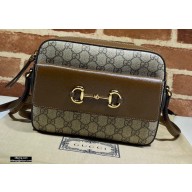 Gucci Horsebit 1955 Small Shoulder Bag 645454 GG Canvas Coffee 2020