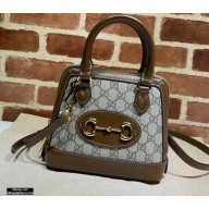 Gucci Horsebit 1955 Mini Top Handle Bag 640716 GG Canvas Coffee 2020