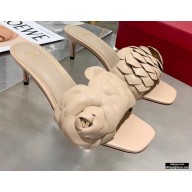 Valentino Heel 5.5cm Atelier Shoes 03 Rose Edition Slides Sandals Beige 2021