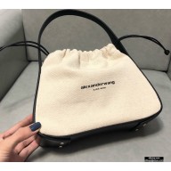 Alexander Wang Ryan Drawstring Dust Small Shoulder Bag Canvas White