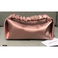 Alexander Wang Scrunchie Top Handle Shoulder Bag Satin Champain Pink