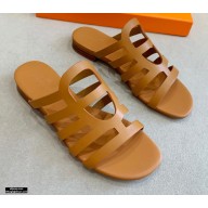 Hermes Chaine D'ancre Camelia Sandals Brown