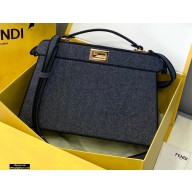 Fendi Gray Flannel Peekaboo ISEEU East-West Bag 2021