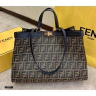 Fendi Medium Peekaboo X-Tote Shopper Bag FF Fabric 2020