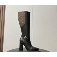 Louis vuitton Autumn and winter full-grain fashionable thigh boots Heel height: 9cm 01 2024