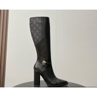 Louis vuitton Autumn and winter full-grain fashionable thigh boots Heel height: 9cm 02 2024