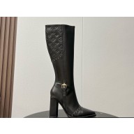 Louis vuitton Autumn and winter full-grain fashionable thigh boots Heel height: 9cm 03 2024