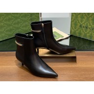 GUCCI  Signoria ankle boots heel 4.5 black 2024