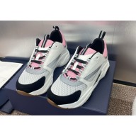  Dior B22 Sneakers in Pale Grey / Pink 2024