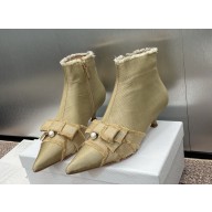  Dior Adiorable ankle boots gold tassels heel 3cm 2024