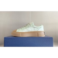 DIOR AND STONE ISLAND B33 Sneaker light green  Dyed cotton with Dior Oblique motif 2024