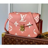 Louis Vuitton Metallic Empreinte Monogram Giant Pochette Metis pink M45809 2024