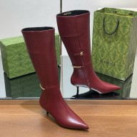 Gucci Signoria red Ladies Boots heel 4.5cm 2024