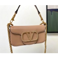 Valentino small Locò crystal-embellished shoulder bag beige 01 2024