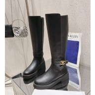 Valentino vlogo signature new leather boots black 2024