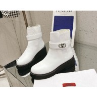 Valentino vlogo signature new leather ankle boots white 2024