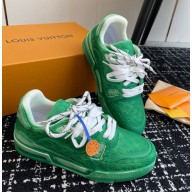 Louis Vuitton TRAINER women's/Mens Shoes Fashion Sneakers green 2024