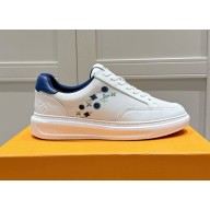 Louis Vuitton Mens Shoes Fashion Sneakers white/blue 2024