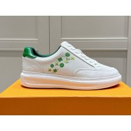 Louis Vuitton Mens Shoes Fashion Sneakers white/green 2024