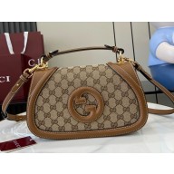 Gucci Blondie leather handbag beige 815714 2024