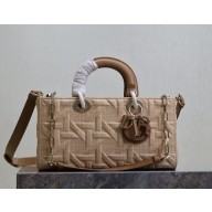 Dior Sac Lady D-Joy Medium Raphia Graphic Cannage beige 2024