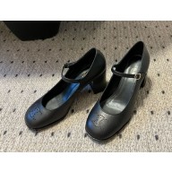 CELINE LILY BABIES TRIOMPHE leather mary janes black 2024