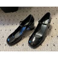 CELINE LILY BABIES TRIOMPHE patent leather mary janes black 2024